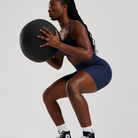 Define 2.0 High Waist Scrunch Shorts 6" | Sapphire Blue