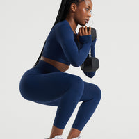 Power High Waist 7/8 Leggings | Sapphire Blue