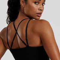 Power Adjustable Sports Bra | Black