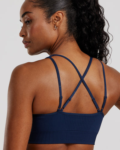 Power Adjustable Sports Bra | Sapphire Blue