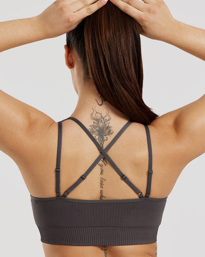 Power Adjustable Sports Bra | Graphite