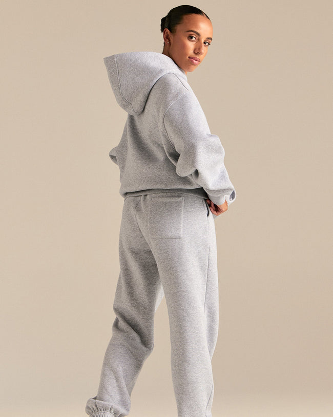 Comfort Sports Club Joggers | Silver Grey Marl