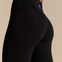 Essential High Waist Flared Leggings | Black