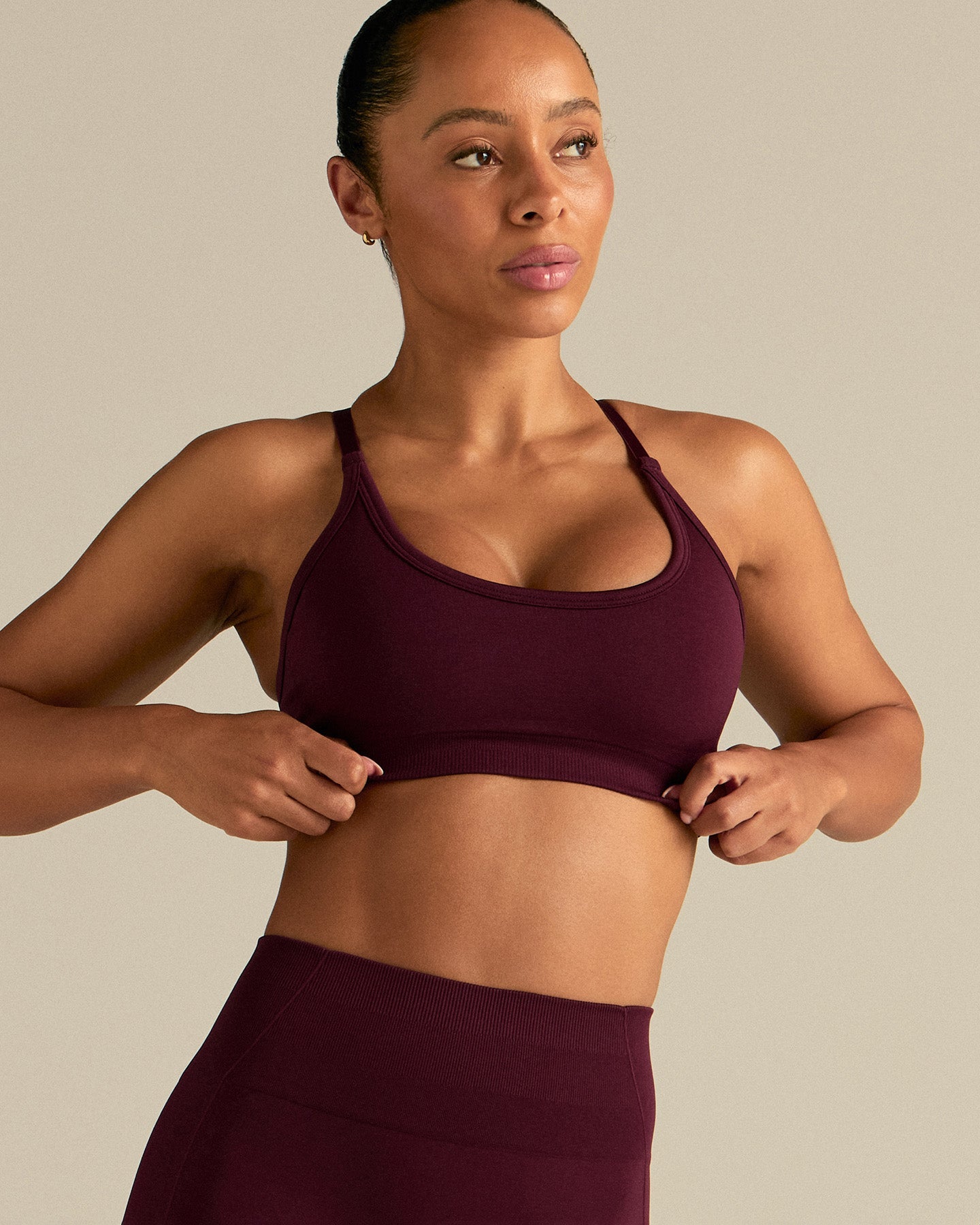 Define 2.0 Cross Back Bra | Merlot