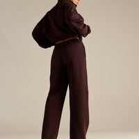 Comfort Cozy Straight Leg Joggers | Cafe Noir