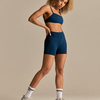 Emphasize Mid Waist 5" Shorts | True Navy
