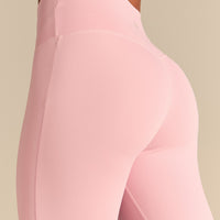 Essential High Waist Flared Leggings | Sweet Pink