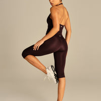 Essential High Waist Capri Leggings | Cafe Noir