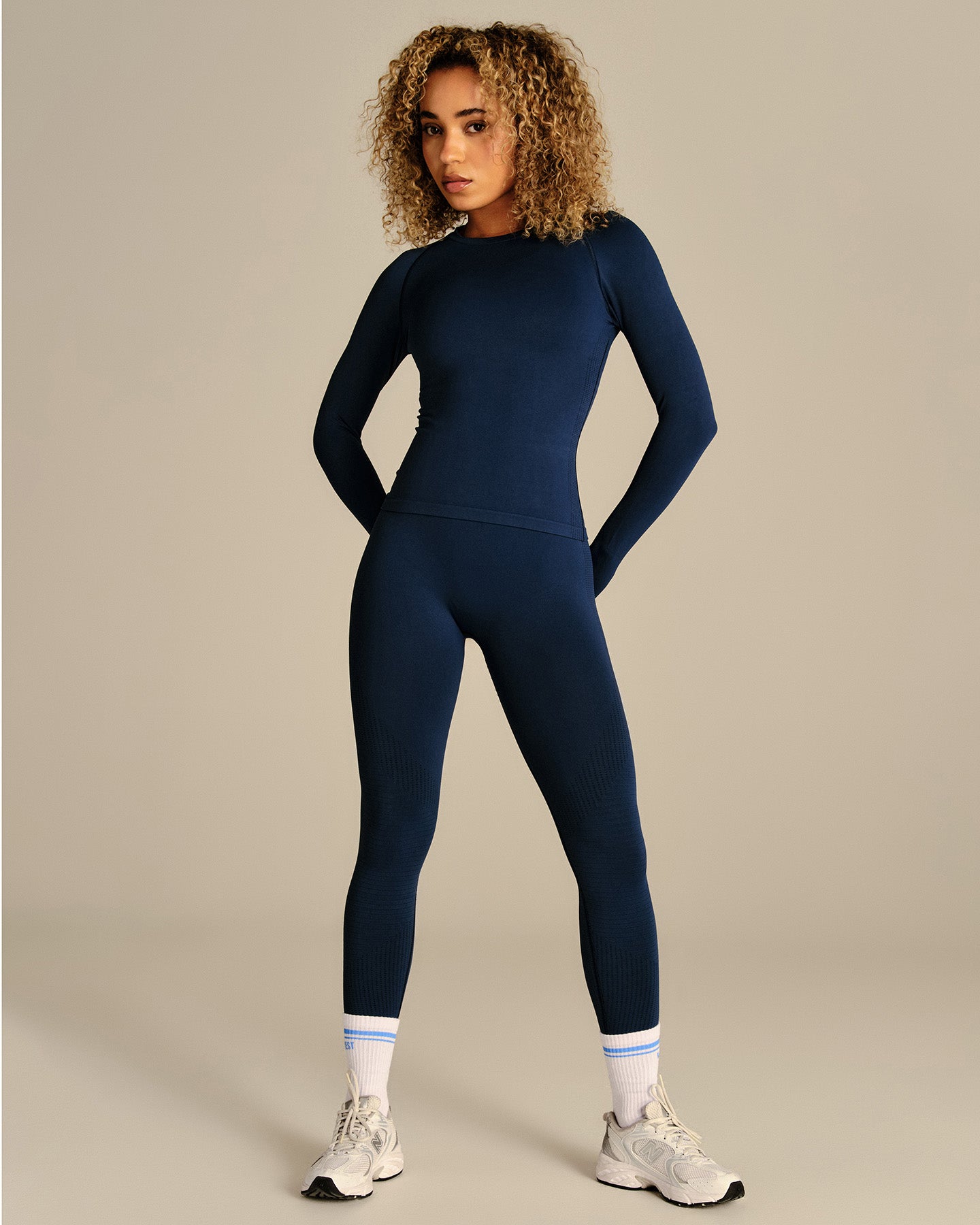 Power Long Sleeve Top | True Navy