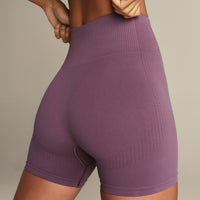 Power High Waist Shorts | Dusk Plum