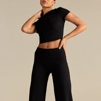 Cotton Contour Short Sleeve T-Shirt | Black