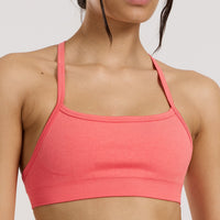 Define 2.0 Racer Back Bra | Sunlit Coral