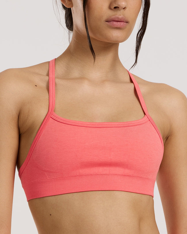 Define 2.0 Racer Back Bra | Sunlit Coral