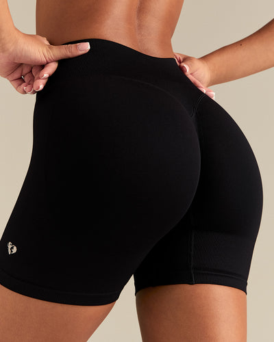 Emphasize Mid Waist 5" Shorts | Black