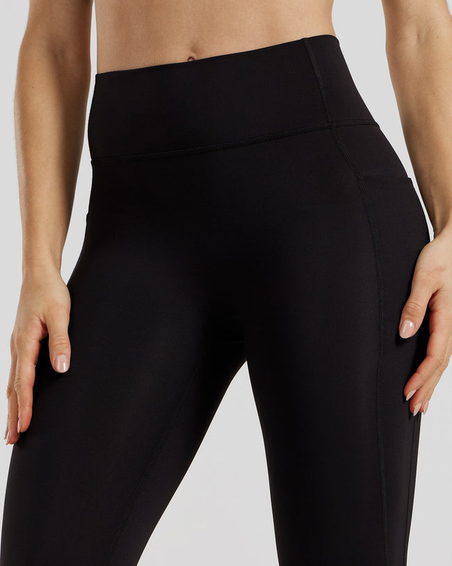 Essential High Waist Leggings with Pockets | Black