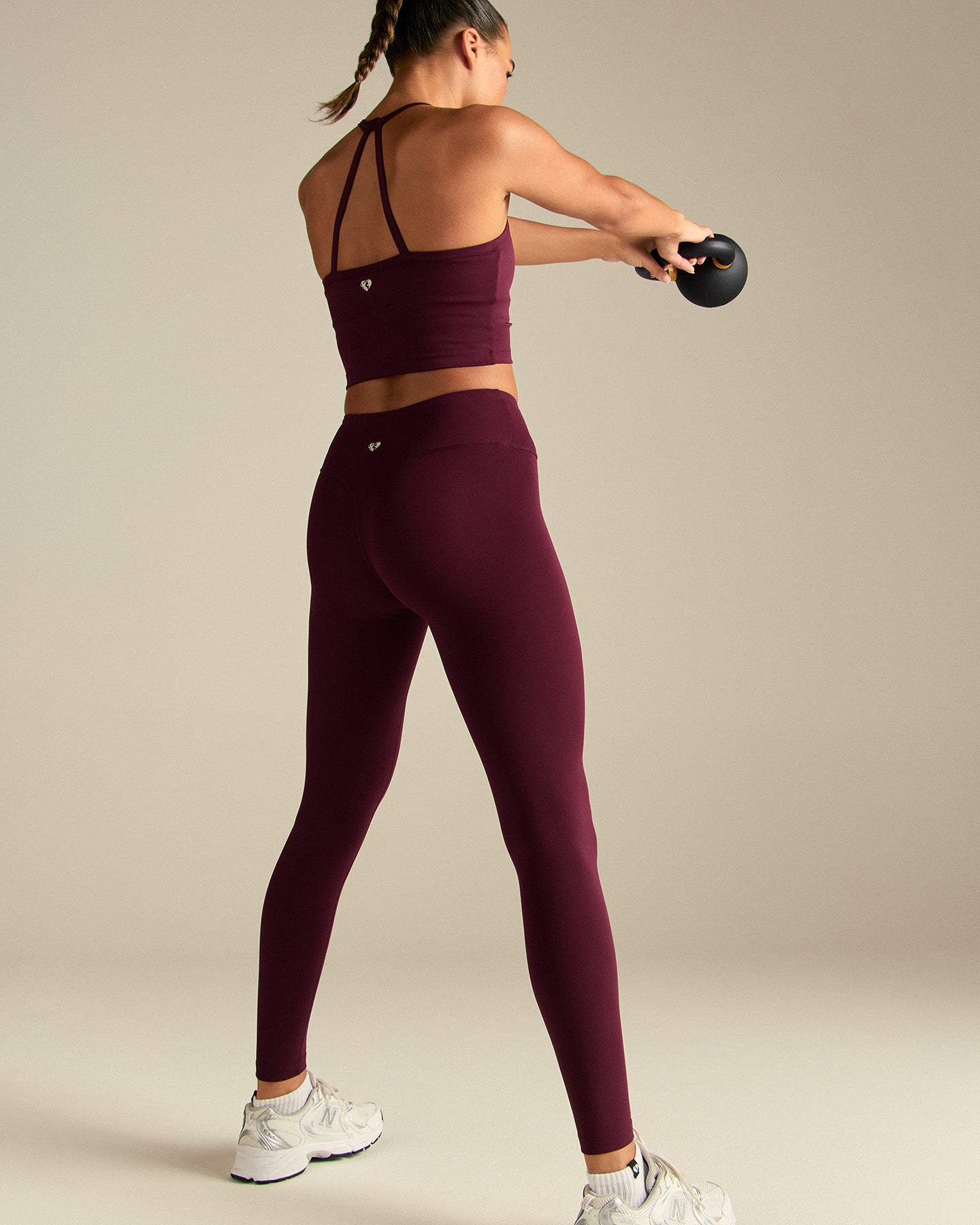 Essential High Waist Leggings | Merlot