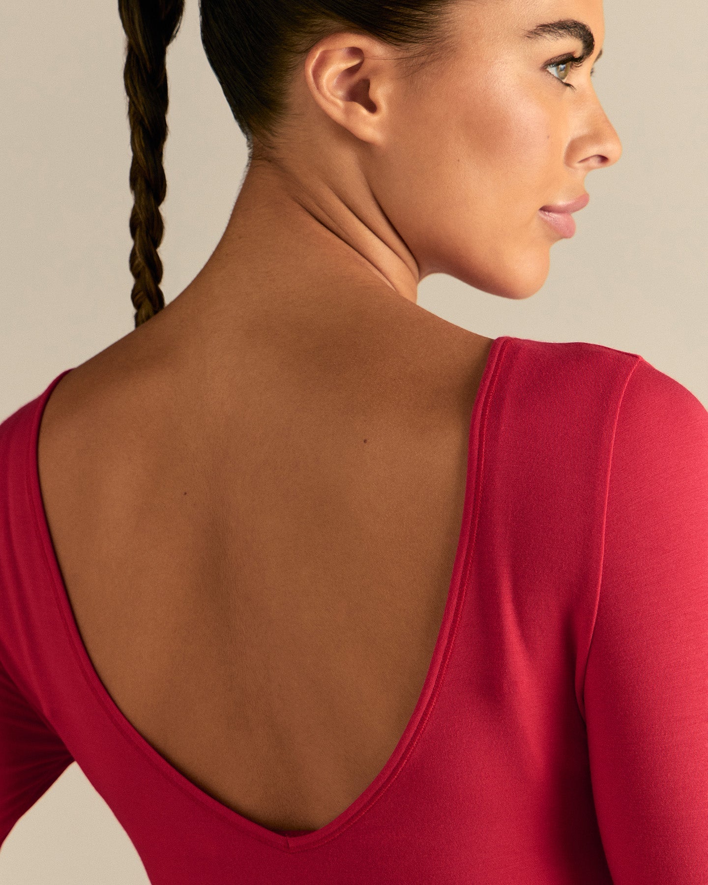 Smooth Contour Long Sleeve Reversible T-Shirt | Candy Apple