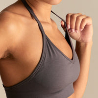 Define 2.0 Halter Neck Bra | Slate Grey