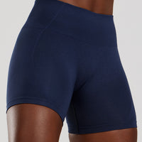 Define 2.0 High Waist Scrunch Shorts 4" | Sapphire Blue