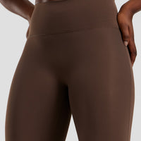 Essential High Waist Mini Flared Leggings | Cocoa