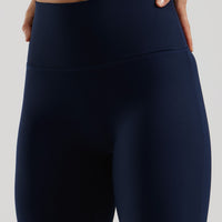 Essential High Waist Mini Flared Leggings | Sapphire Blue