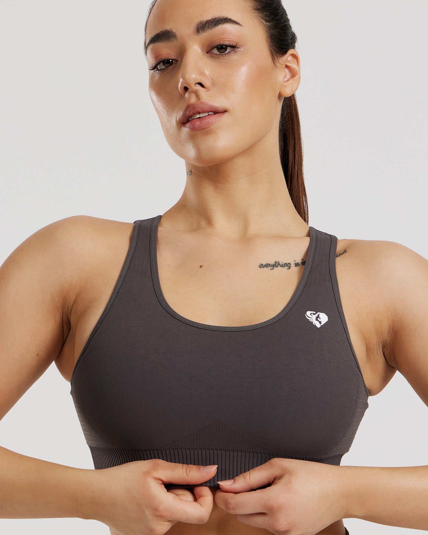 Power Adjustable Sports Bra | Graphite