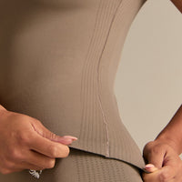 Power Short Sleeve Top | Taupe Grey