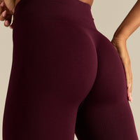 Define 2.0 High Waist Scrunch Leggings | Merlot