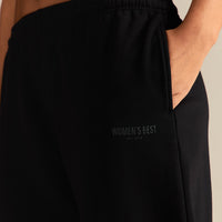 Comfort Cozy Straight Leg Joggers | Black