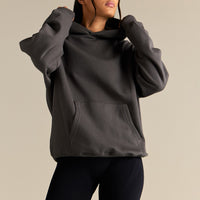 Comfort Oversized Health Club Graphic Hoodie | Graphite