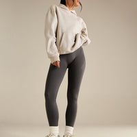 Comfort Oversized Health Club Graphic Hoodie | Stone