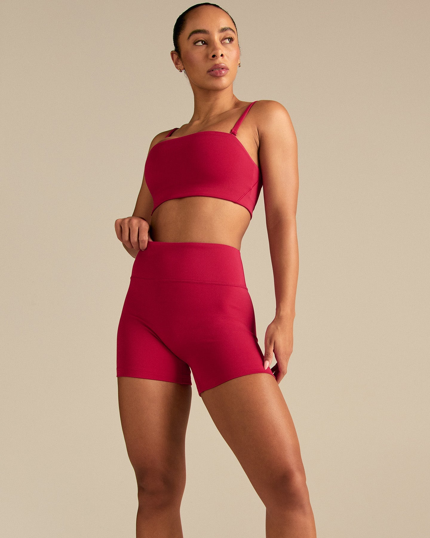 Essential High Waist Shorts | Strawberry Kiss