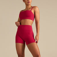 Essential High Waist Shorts | Strawberry Kiss