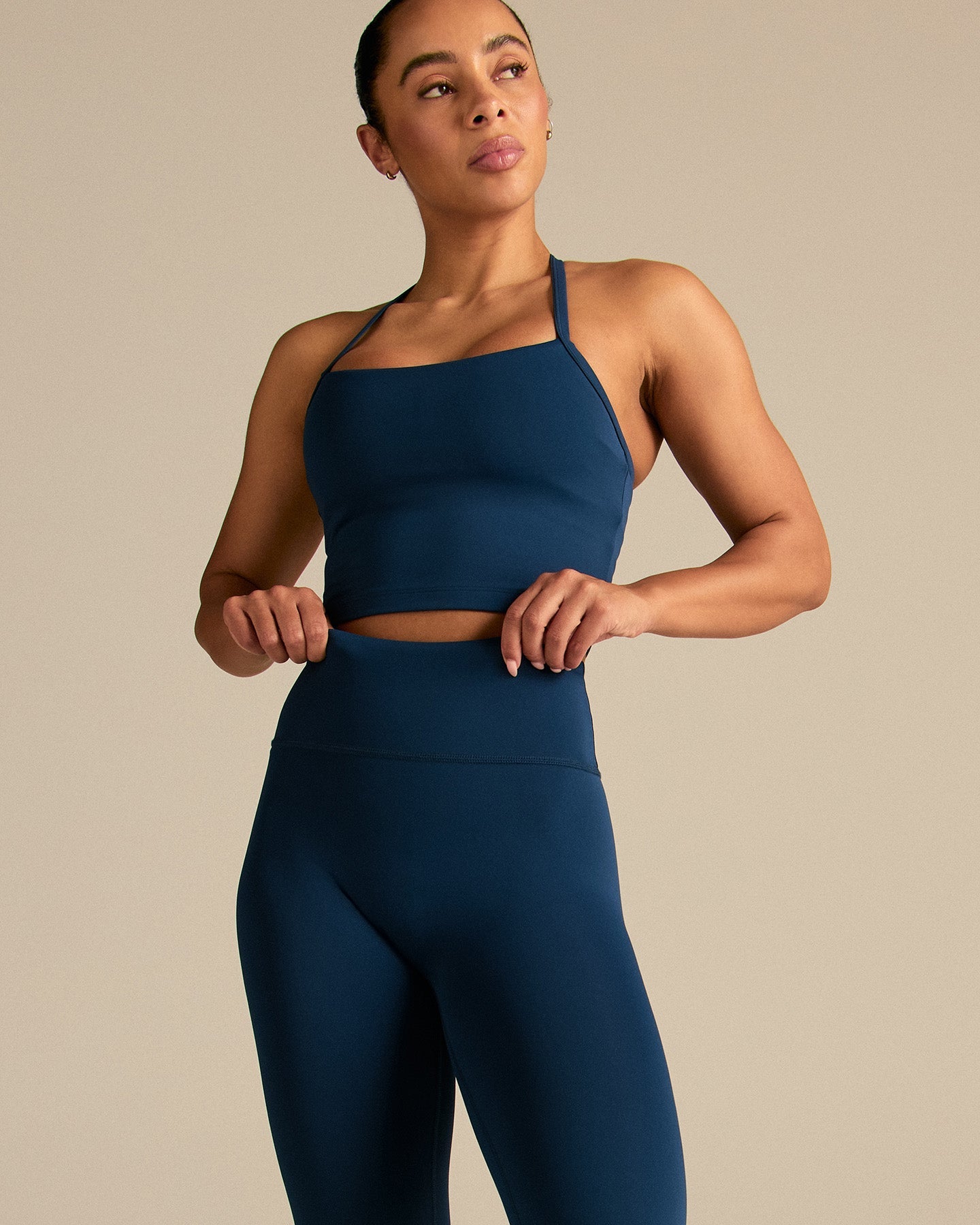 Essential High Waist Leggings | True Navy