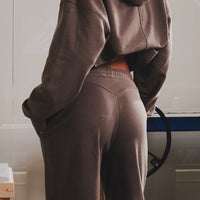 Comfort Cuffed Hem Joggers | Milk Chocolate