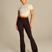 Comfort Ribbed Cropped T-Shirt | Coconut White