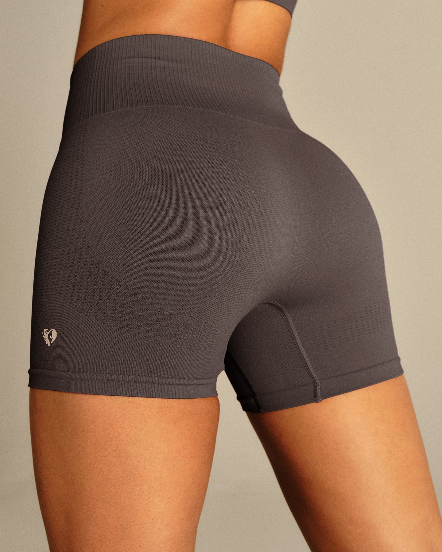 Power Enhanced High Waist Shorts | Slate Grey