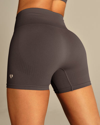 Power Enhanced High Waist Shorts | Slate Grey