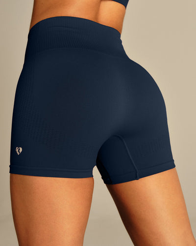 Power Enhanced High Waist Shorts | True Navy
