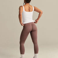 Smooth Contour Midi Square Neck Tank | White