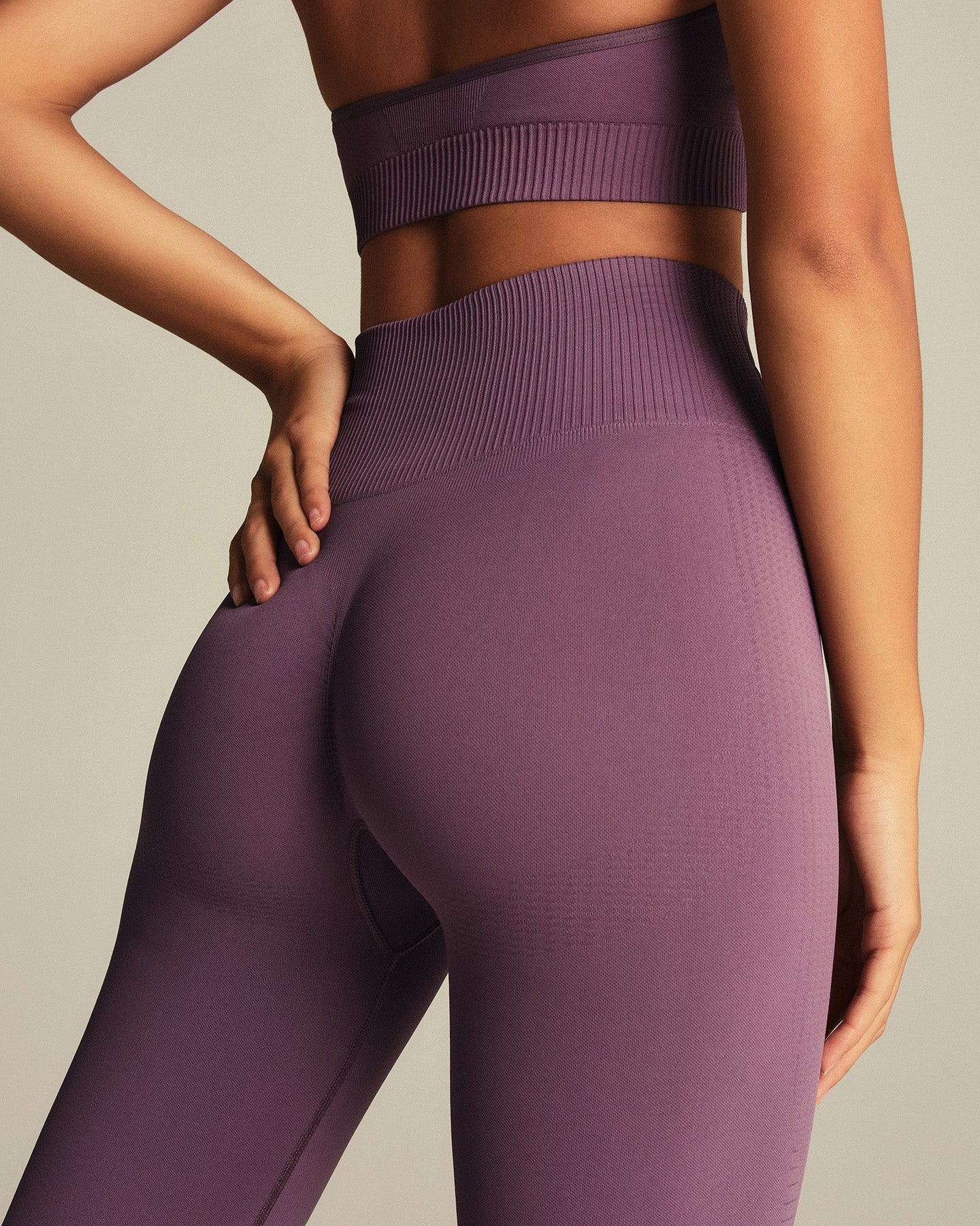 Power High Waist Scrunch Leggings | Dusk Plum