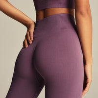 Power High Waist Scrunch Leggings | Dusk Plum