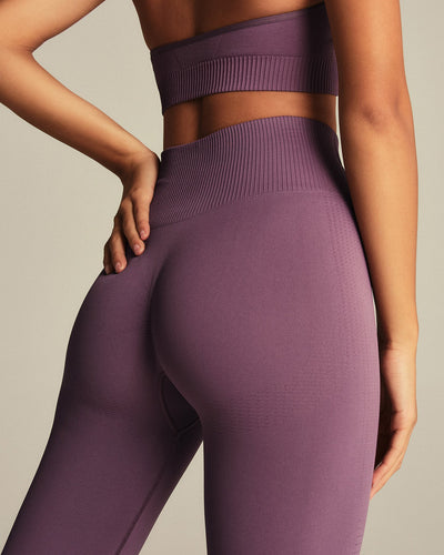 Power High Waist Scrunch Leggings | Dusk Plum