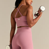 Power Built-In Bra Tank | Blush Pink