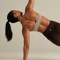 Essential Twist Front Halter Bra | Buff