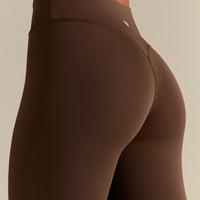 Essential High Waist Capri Leggings | Cocoa