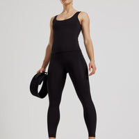 Essential High Waist Leggings with Pockets | Black