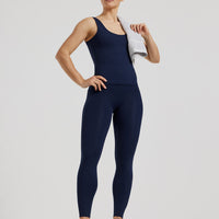 Essential High Waist Leggings with Pockets | Sapphire Blue