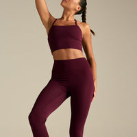 Essential High Waist Leggings | Merlot