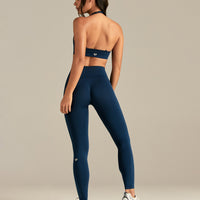 Define 2.0 Halter Neck Bra | True Navy